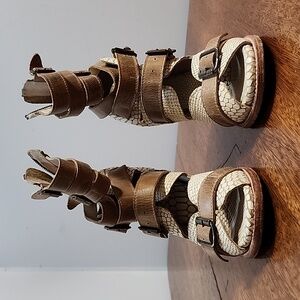 Freebird by Steven Bond white snakeskin women's 10